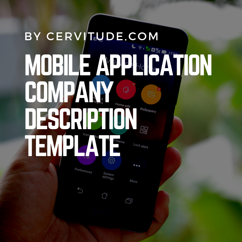Application Overview Text mobile-application-company-decription-template – Cervitude™