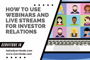 How to Use Webinars and Live Streams for Investor Relations